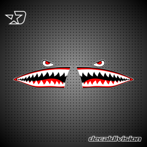 Shark Teeth Sticker Set B